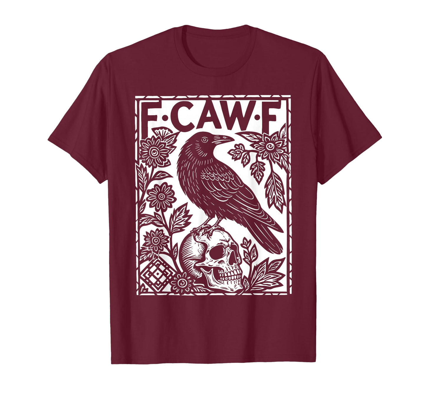 Black Crow, F-Caw-F Funny Meme Black Bird T-Shirt