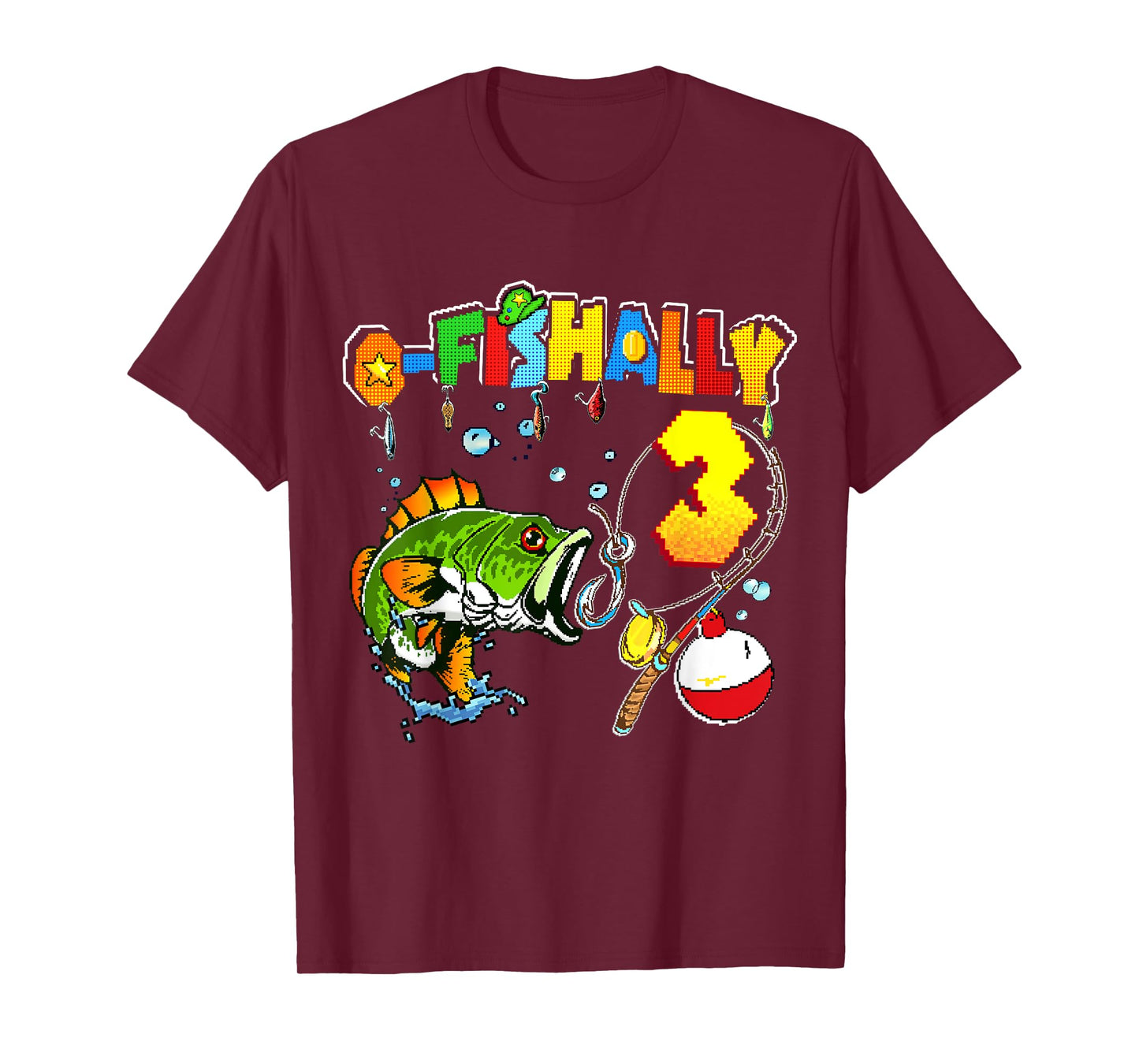 O’fishally 3 Tee Kids 3rd Birthday Theme For Boys And Girls T-Shirt