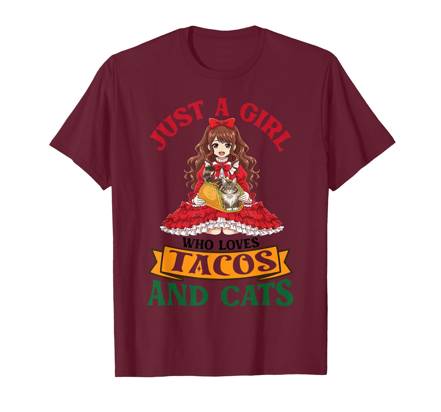 Just A Girl Who Loves Tacos and Norwegian Forest Cats Mother T-Shirt