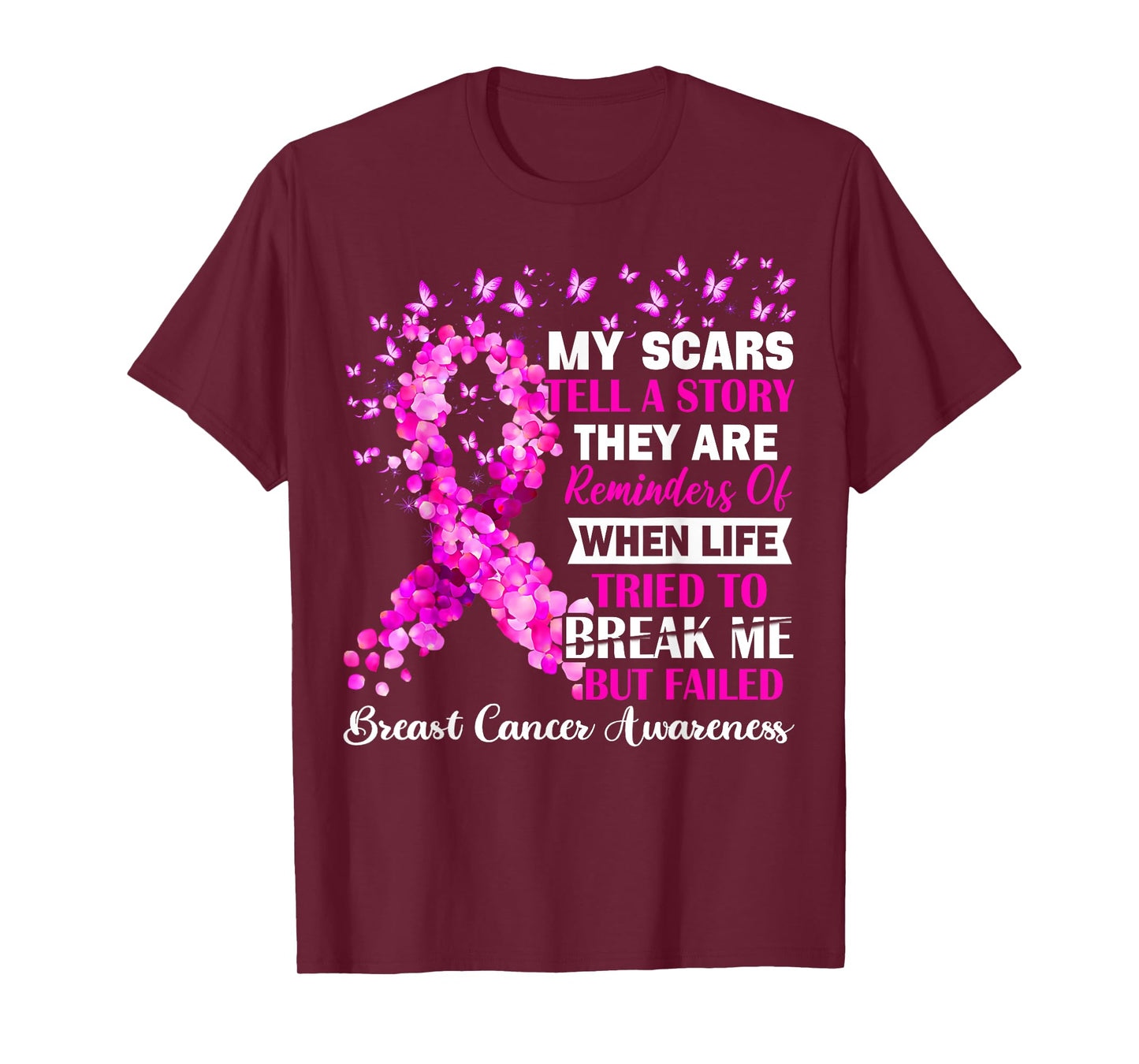 Breast Cancer Awareness Survivor My Scar Tell Story T-Shirt