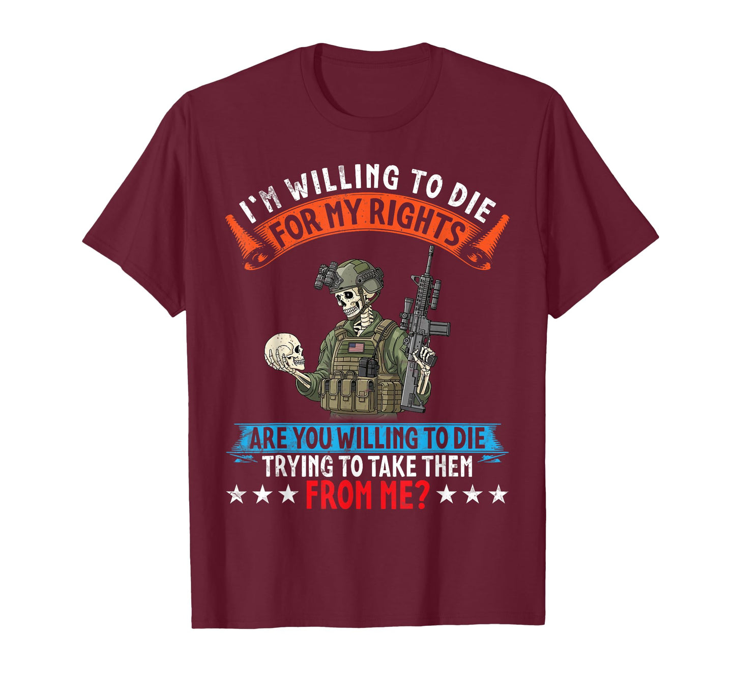 I’m Willing to Fight for My Rights and My Freedom American T-Shirt