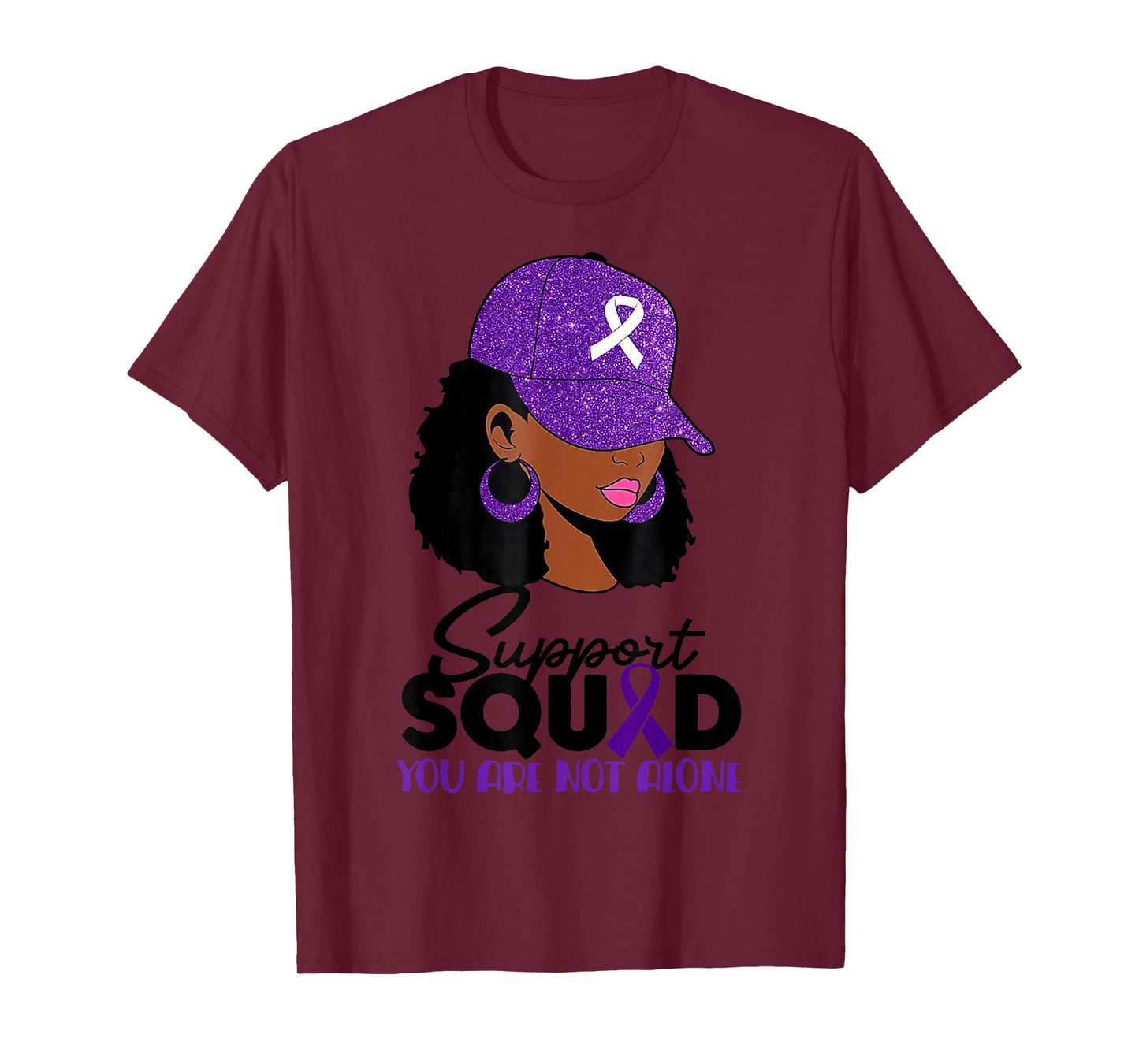 in October We Wear Purple Domestic Violence Awareness T-Shirt