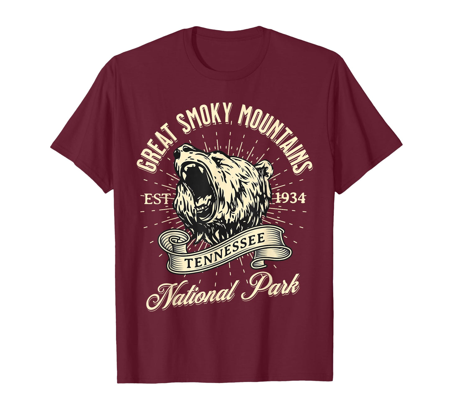 Great Smoky Mountains National Park Tennessee Bear Hike T-Shirt