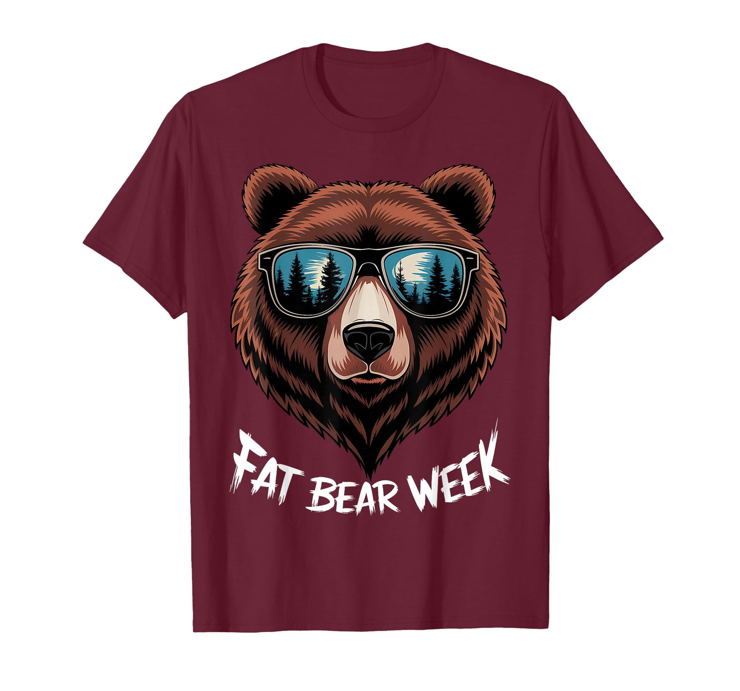 Fat Bear Week Retro Bear Sunglasses Nature Lovers T-Shirt