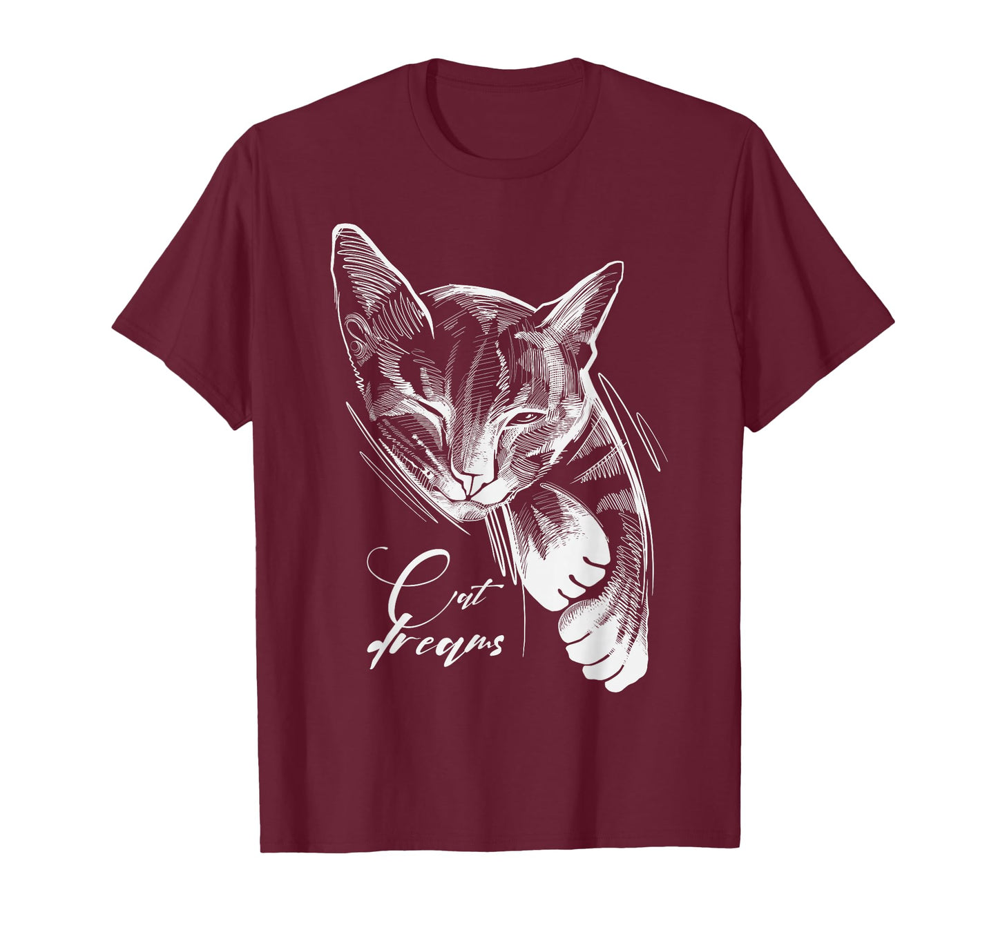 Sleeping Cat Women Sleep Cat Dreams T-Shirt