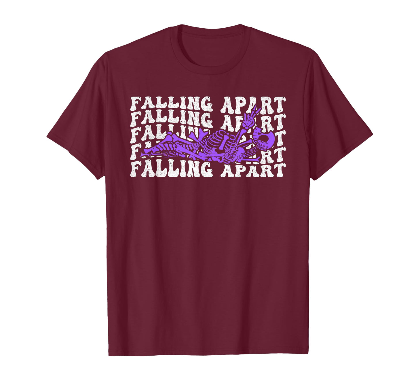 Falling Apart Skeleton Funny Halloween T-Shirt