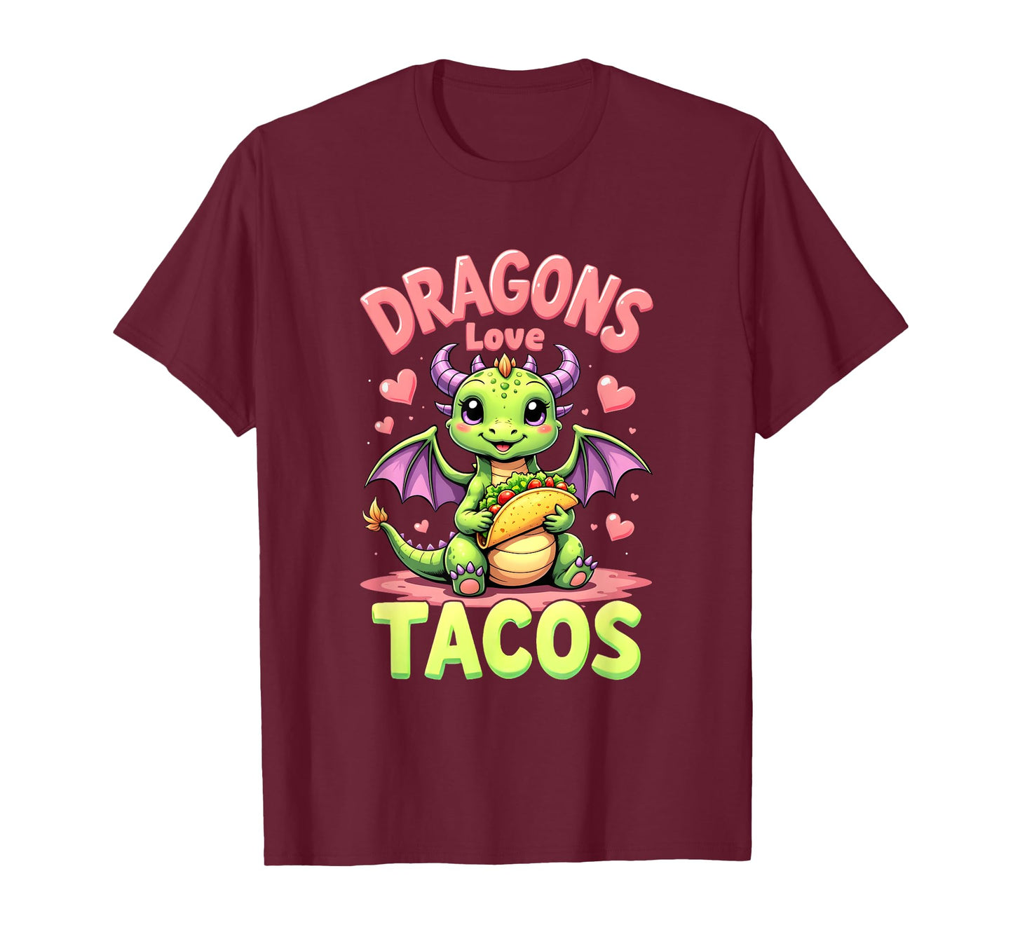 Dragons Love Tacos Cute Cinco De Mayo Mexican Food Kids Boys T-Shirt