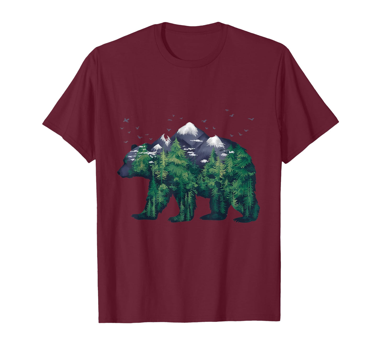 Bear Nature Outdoor Mountains Forest Trees Bear Wildlife T-Shirt