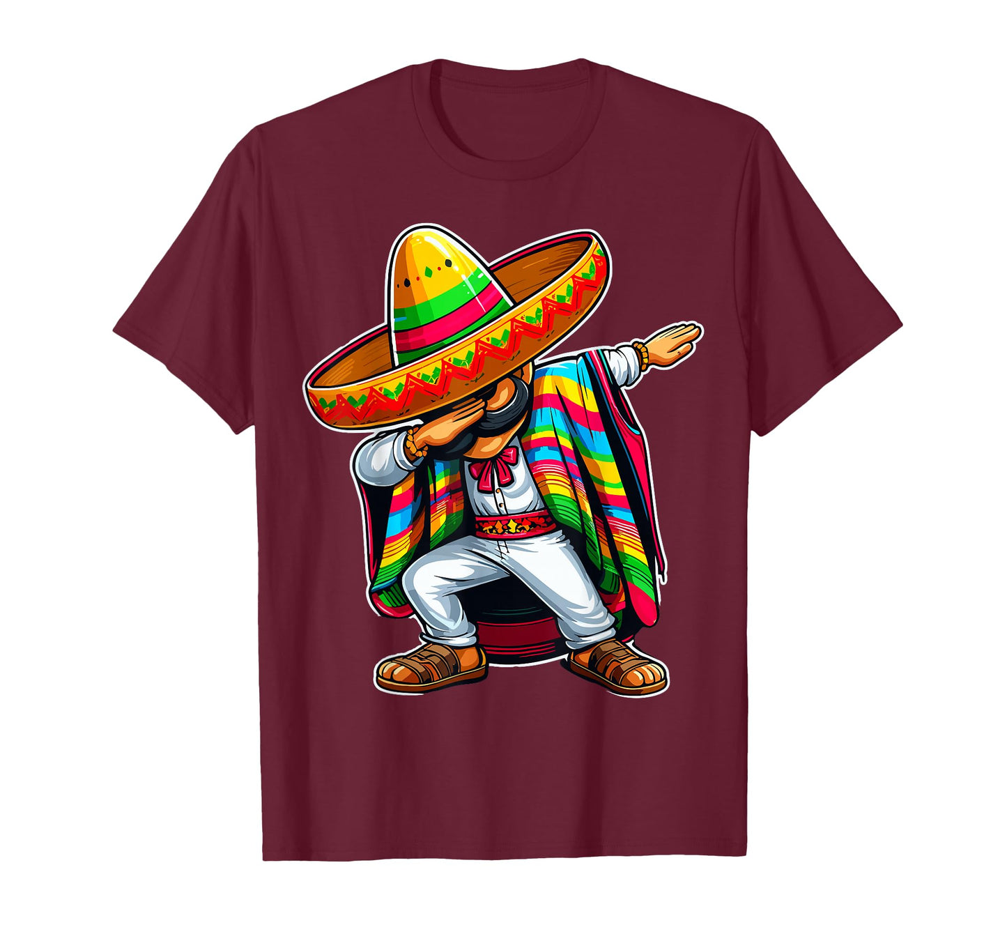 Mexican Dabbing Poncho Cinco De Mayo T-Shirt