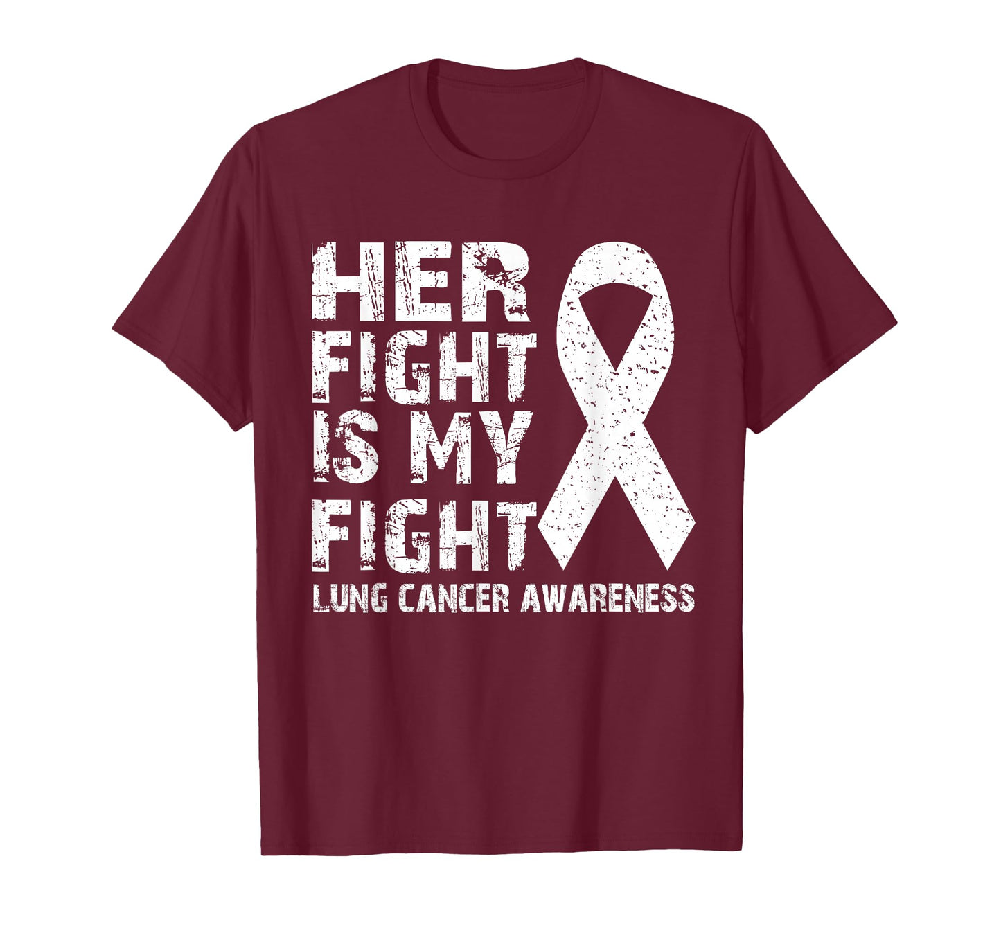 Her fight is my fight Lung cancer awareness Tees T-Shirt