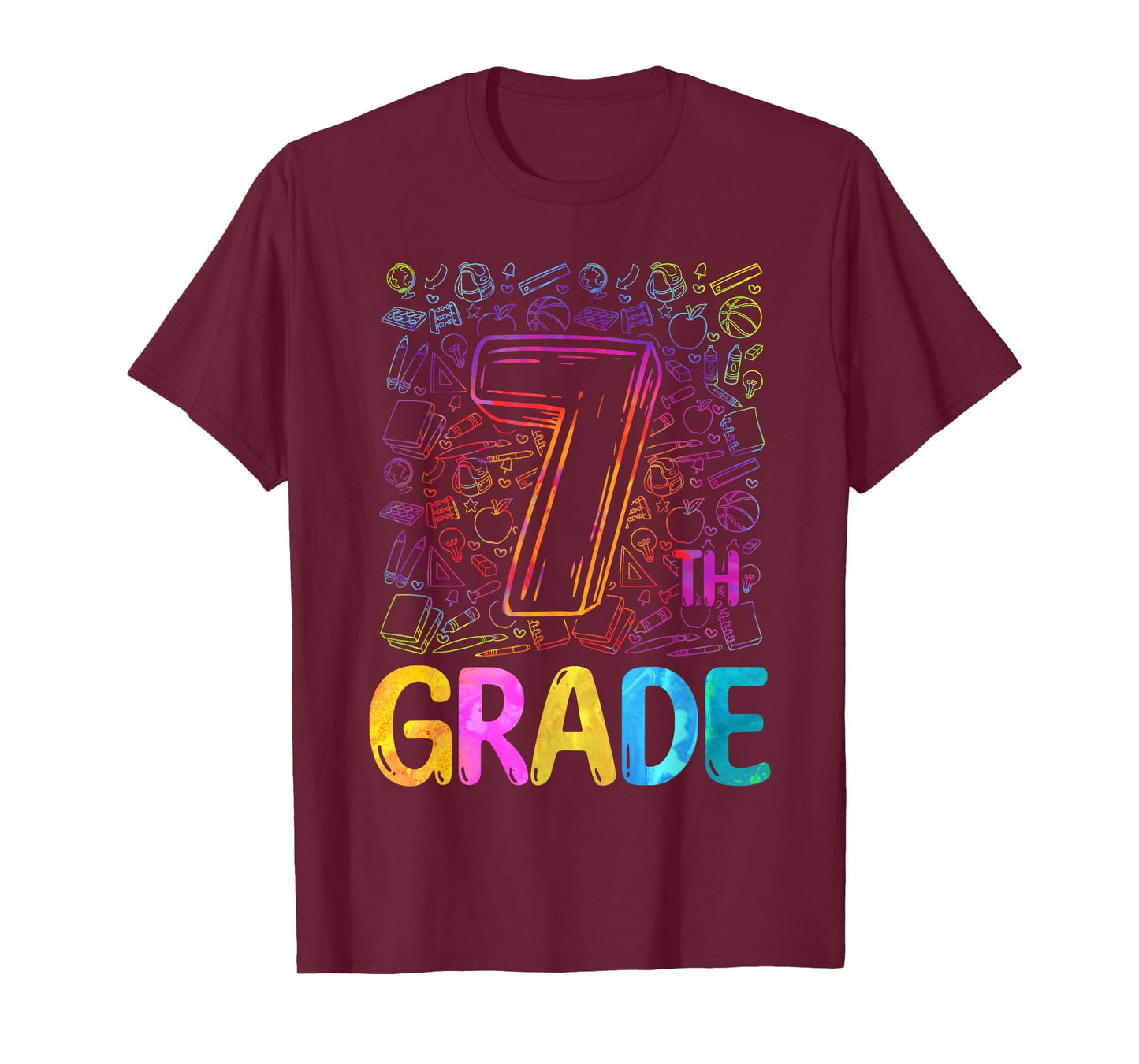 7th Grade Typography Team Seventh Grade Back To School Kids T-Shirt