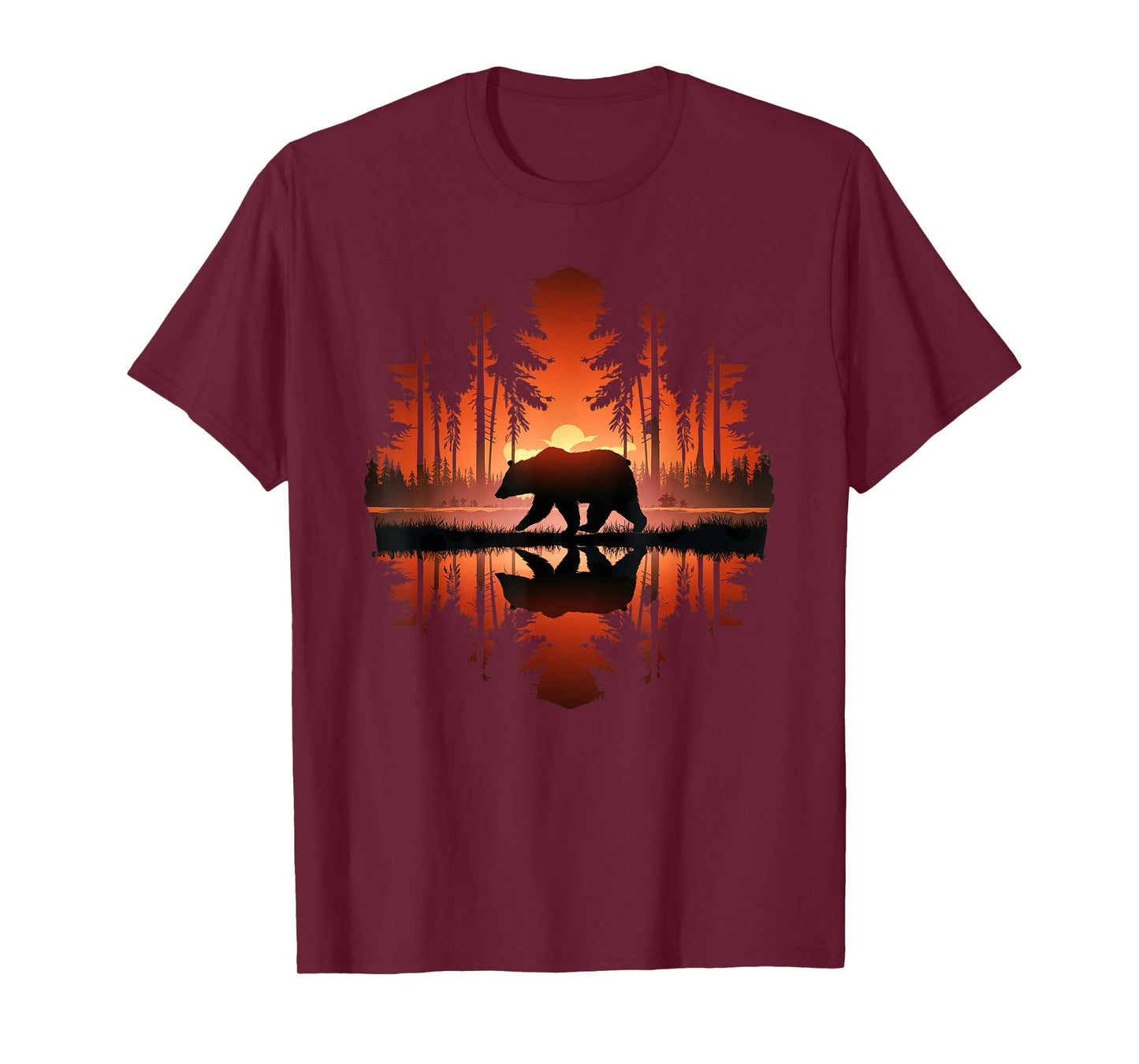 Bear Forest Nature Wildlife Outdoor Bear Lovers T-Shirt