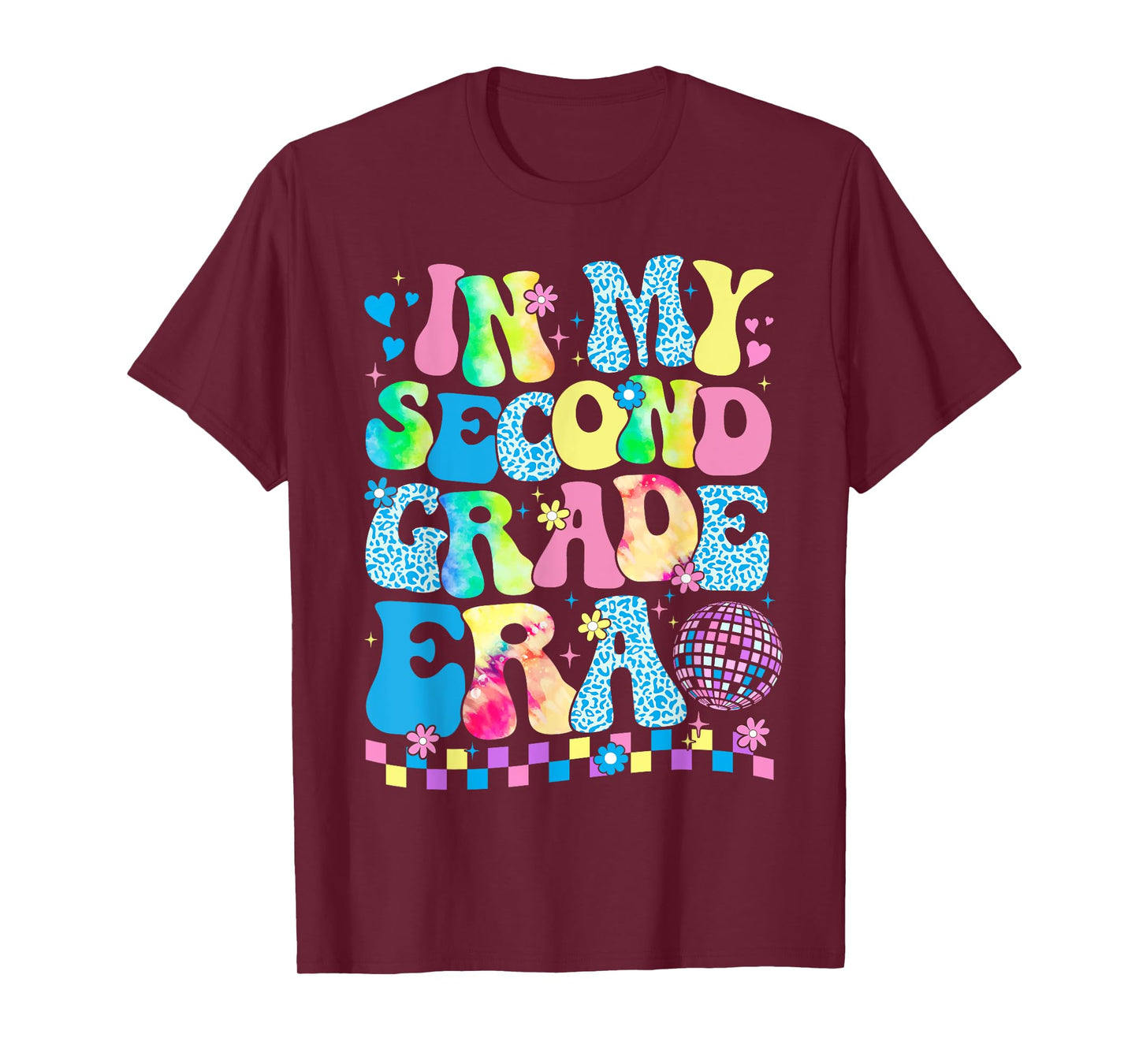 In My Second Grade Era Groovy Back To School Teachers Kids T-Shirt