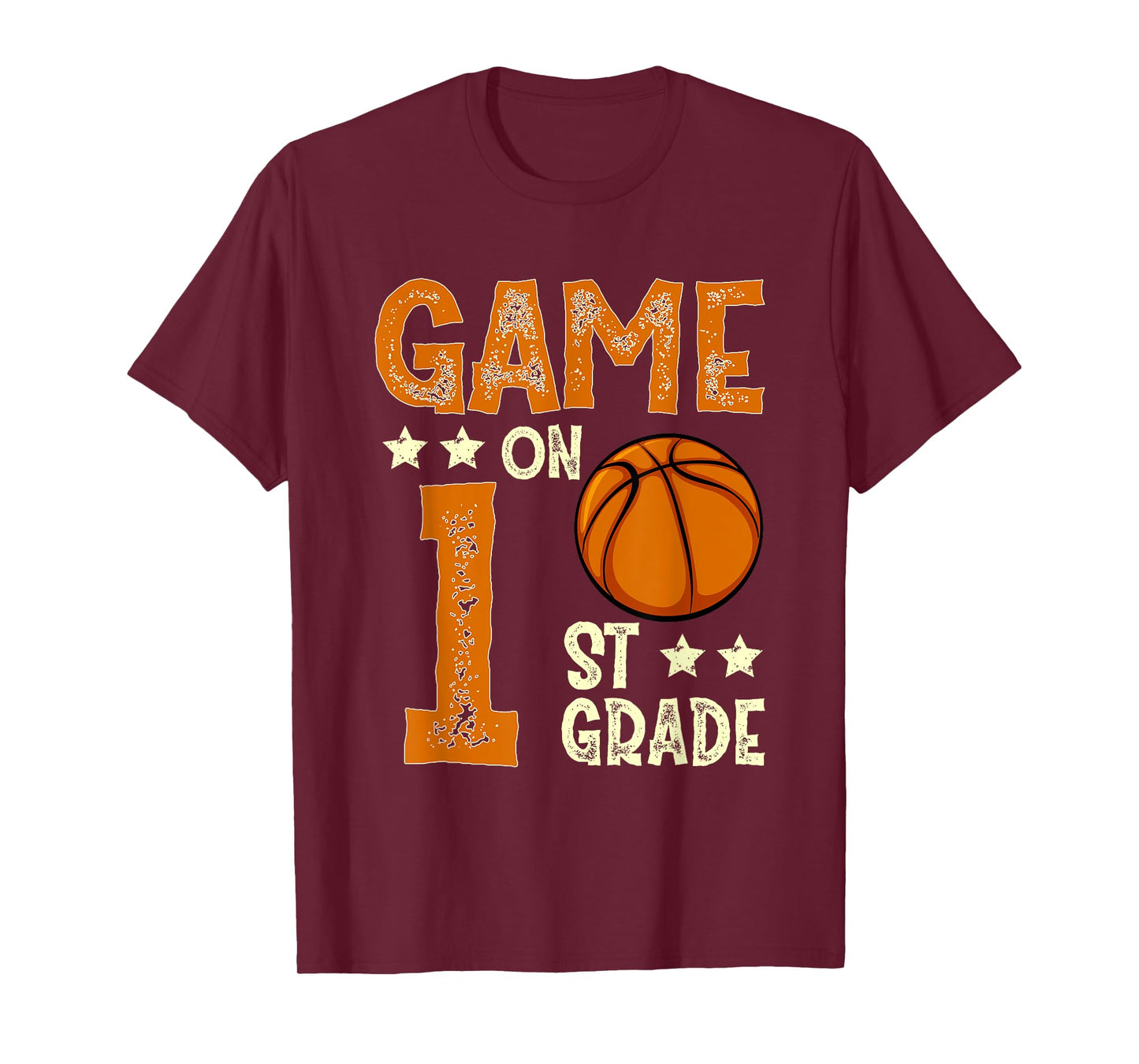 Game On 1st Grade Basketball Funny Back To School T-Shirt