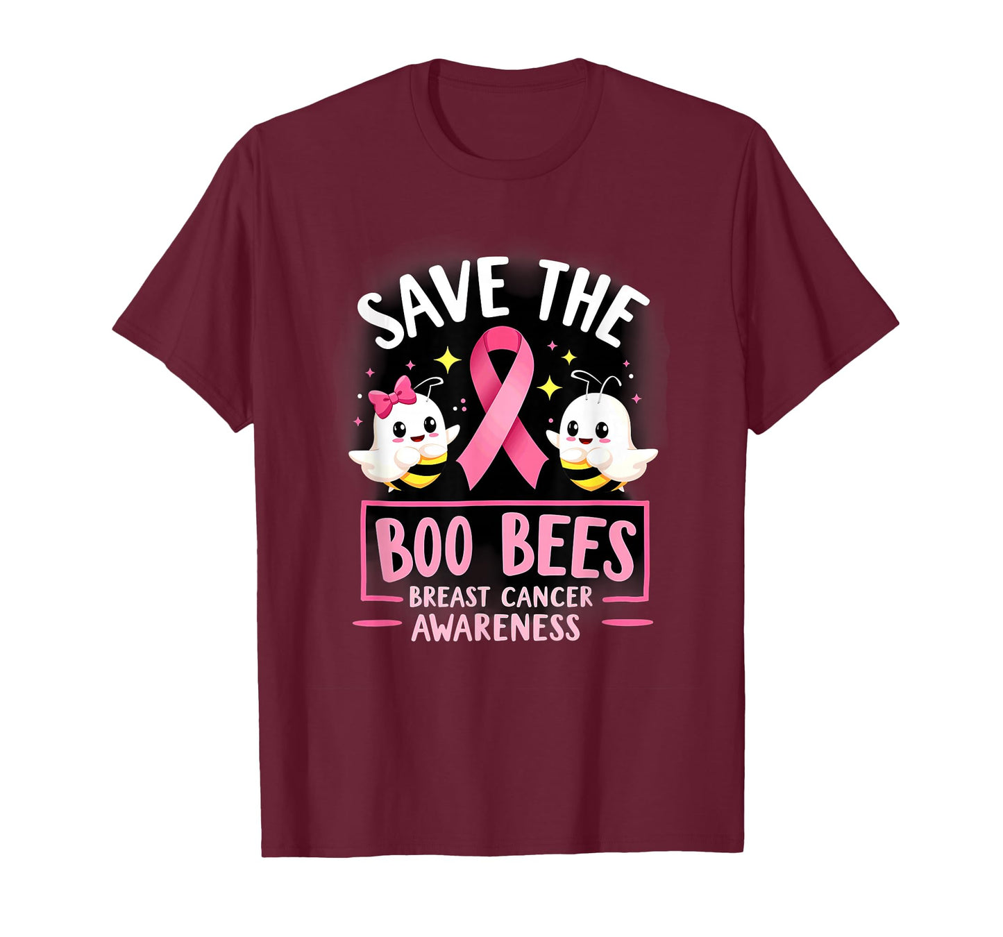 Save The Boo Bees Breast Cancer Women Halloween T-Shirt