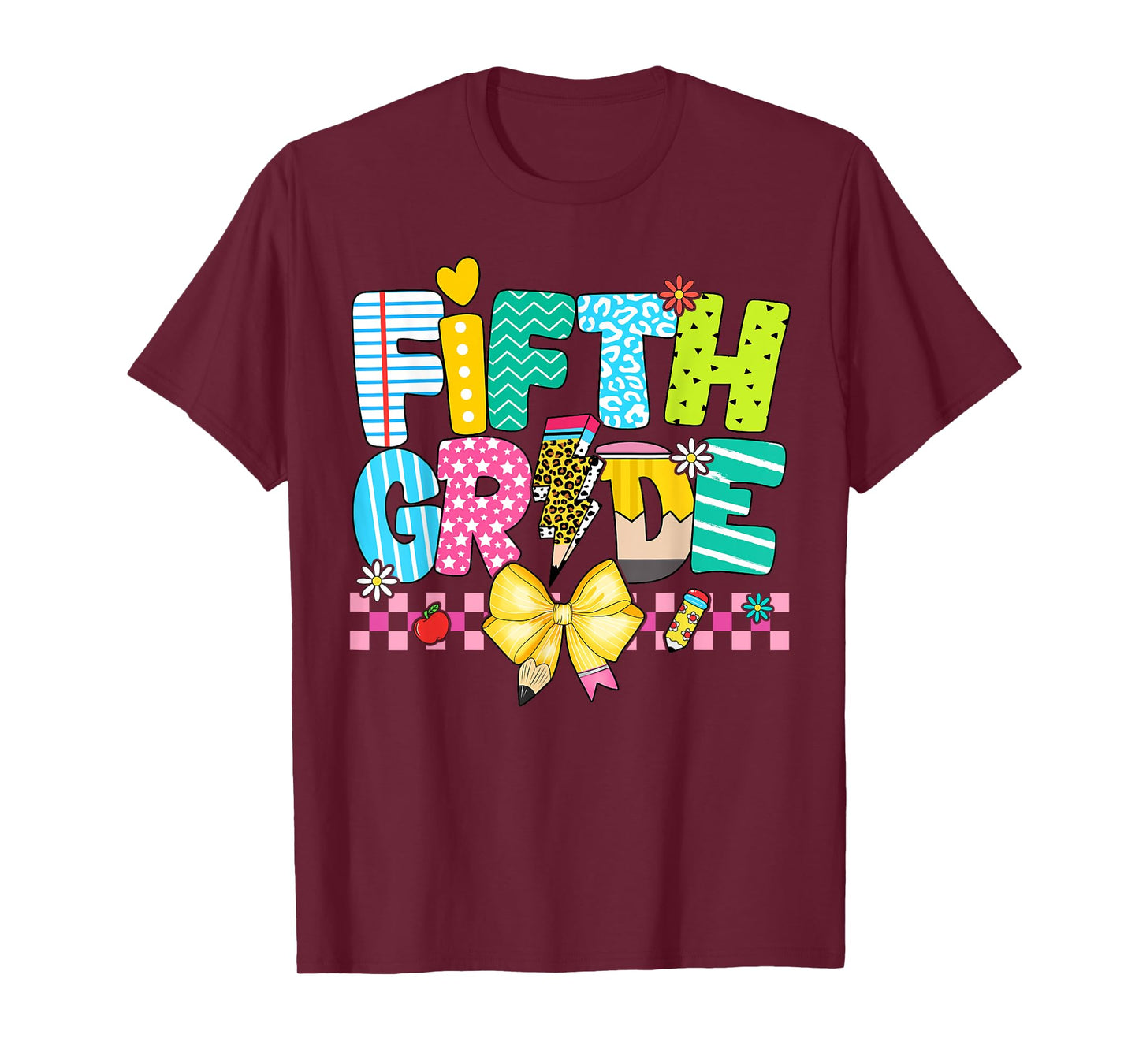 5th Grade For Girl Boys Teacher Fifth Grade Back to School T-Shirt