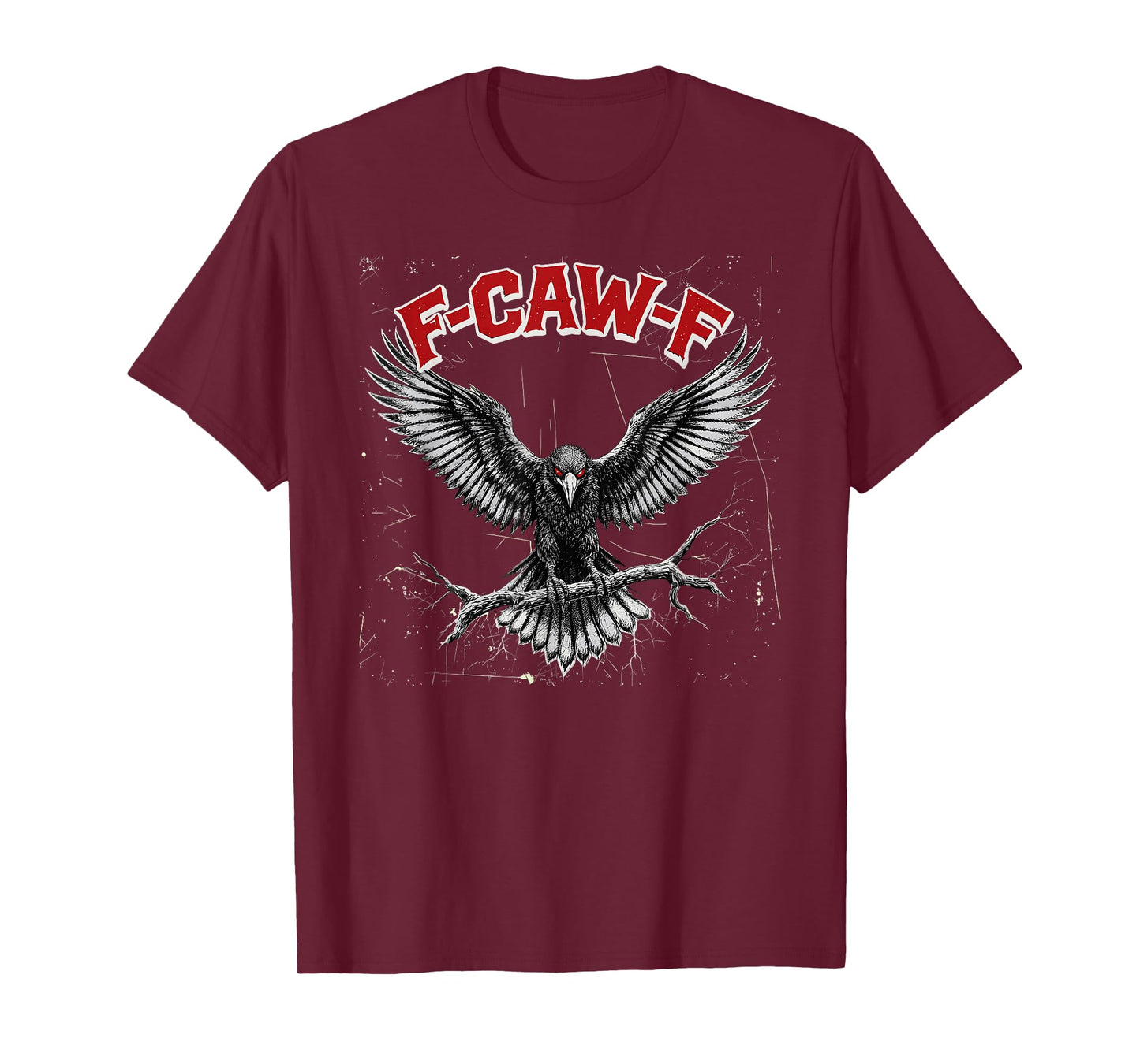 Funny F-CAW-F Cool Raven Crow Dark Bird Gothic T-Shirt