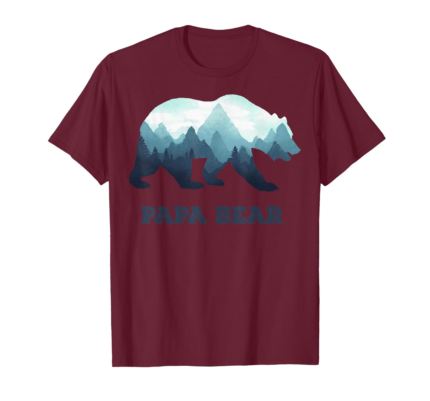 Papa Bear Wildlife Father's Day Gift for Dad, Daddy or Dada T-Shirt