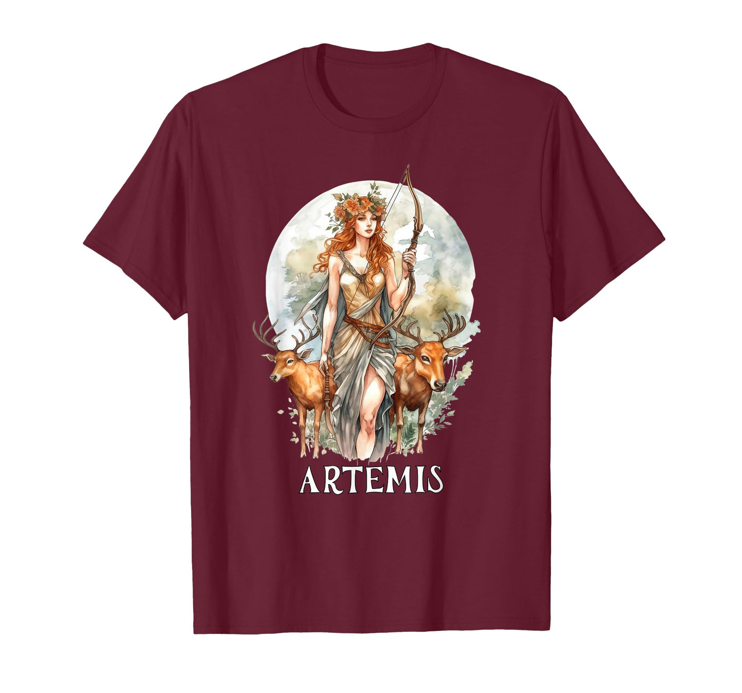 Artemis: Goddess of Hunt & Moon, Nature's Guardian & Archer T-Shirt