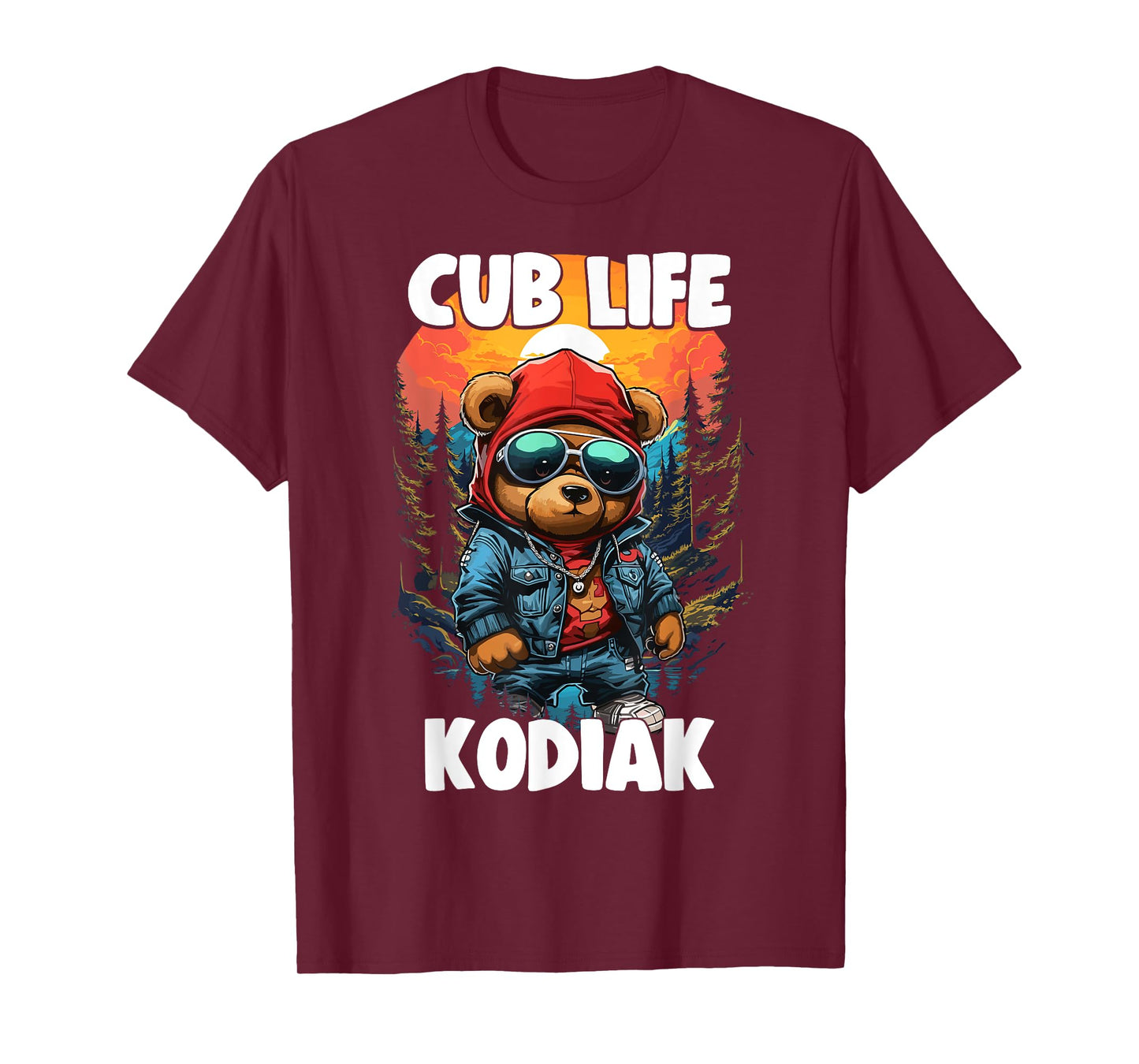 Kodiak Grizzly Brown Bear Cub Tshirt For Kids Women T-Shirt