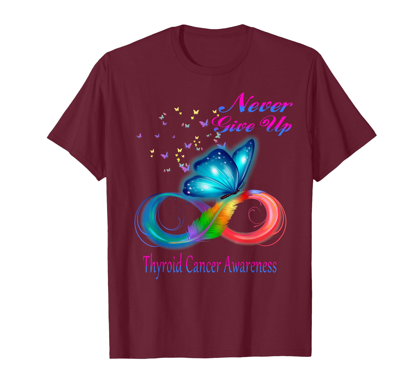 Butterfly Thyroid Cancer Awareness T-Shirt