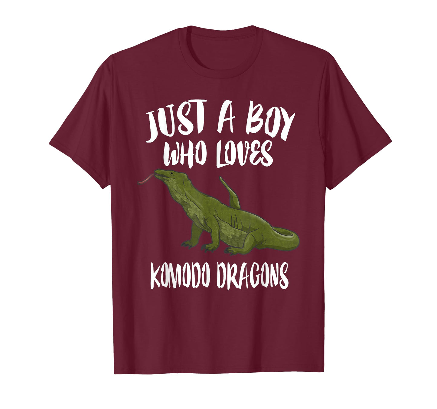 Just A Boy Who Loves Komodo Dragons Animal Gift T-Shirt
