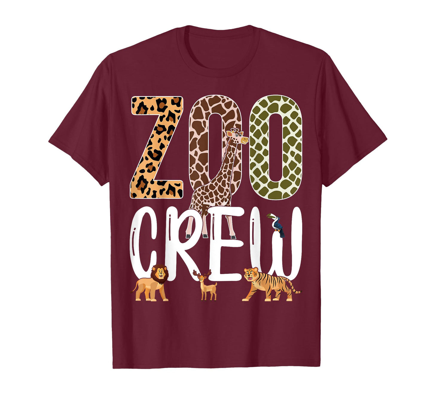 Zoo Crew Jungle Wildlife Fans Safari Animals Lover Kids T-Shirt