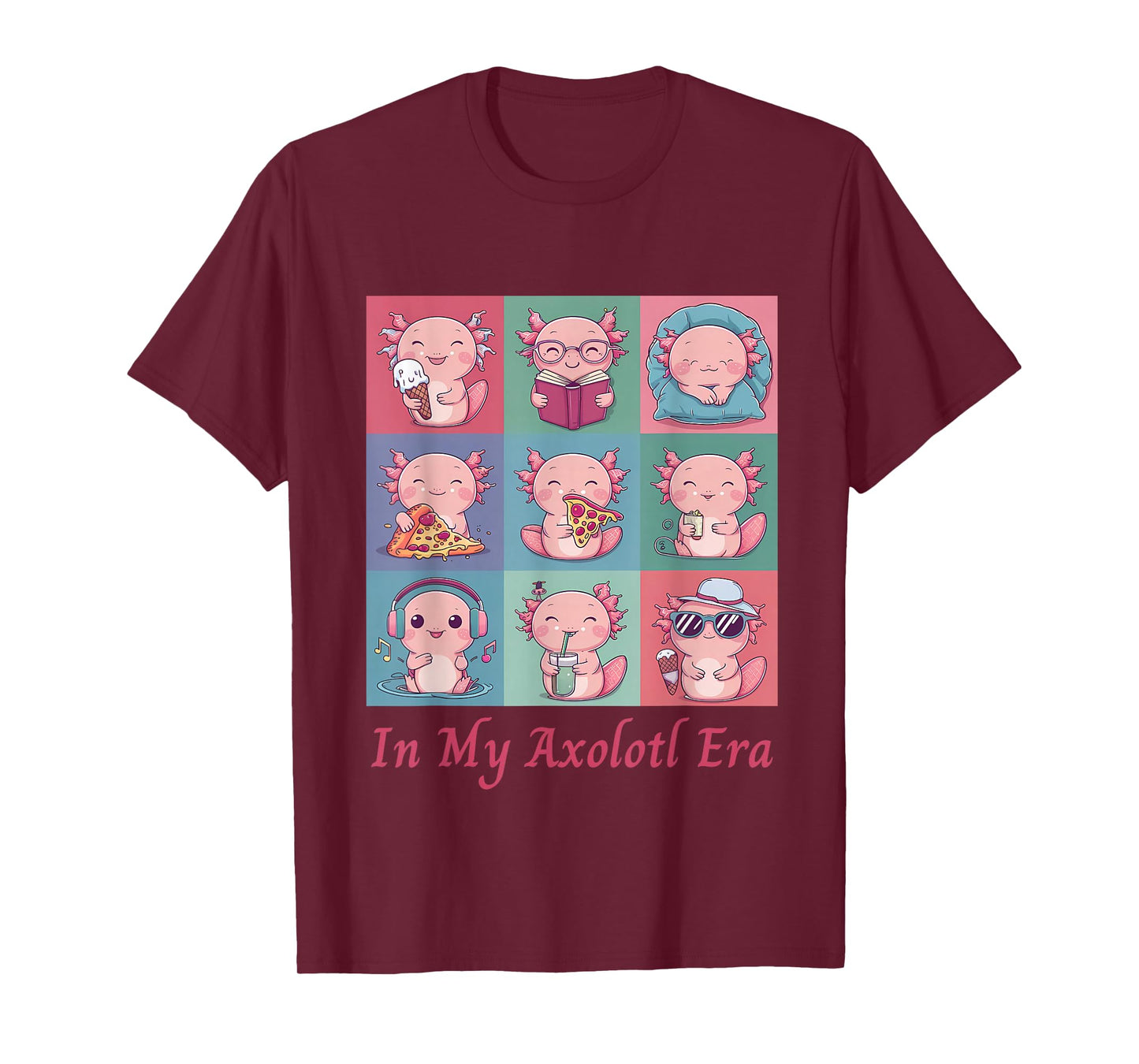 Pink In My Axolotl Era Cute Christmas For Axolotl Lover T-Shirt