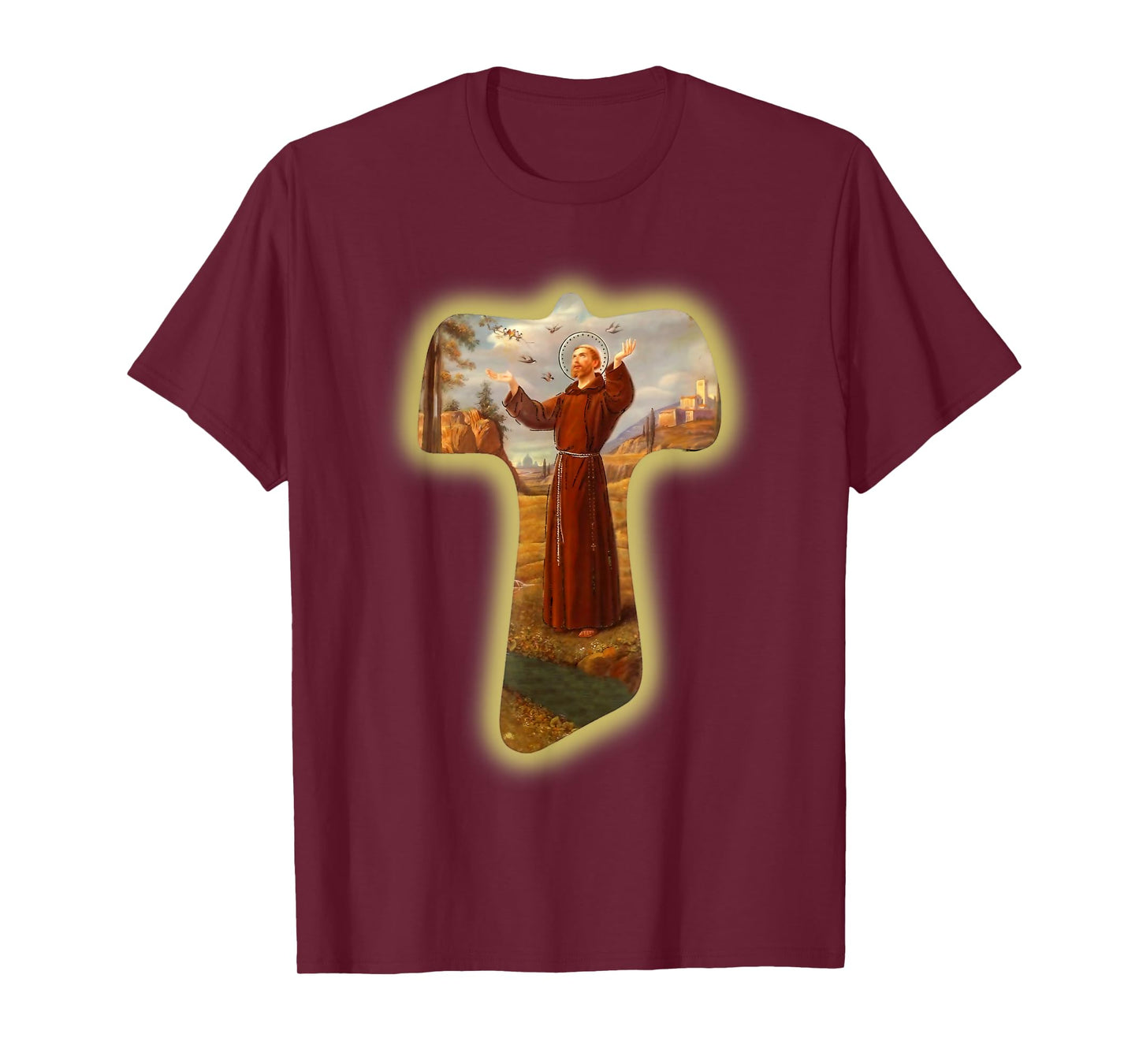 St Francis of Assisi Saints Catholic Ecology Animals Vintage T-Shirt