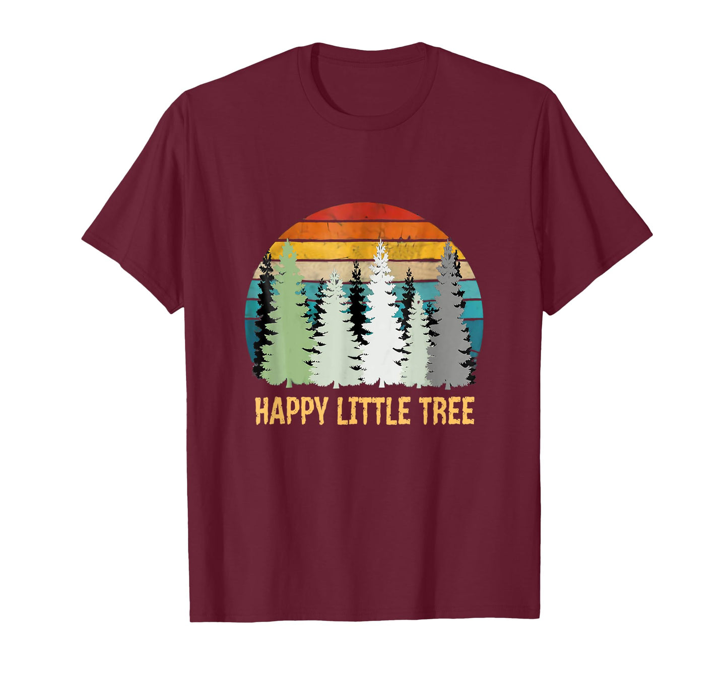 Happy Little Tree Tee - Best 80s Retro Outfit Gifts T-Shirt