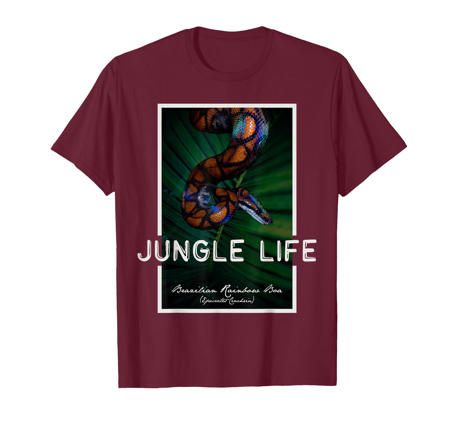 Brazilian Rainbow Boa Snake Keeper Jungle Life T-Shirt
