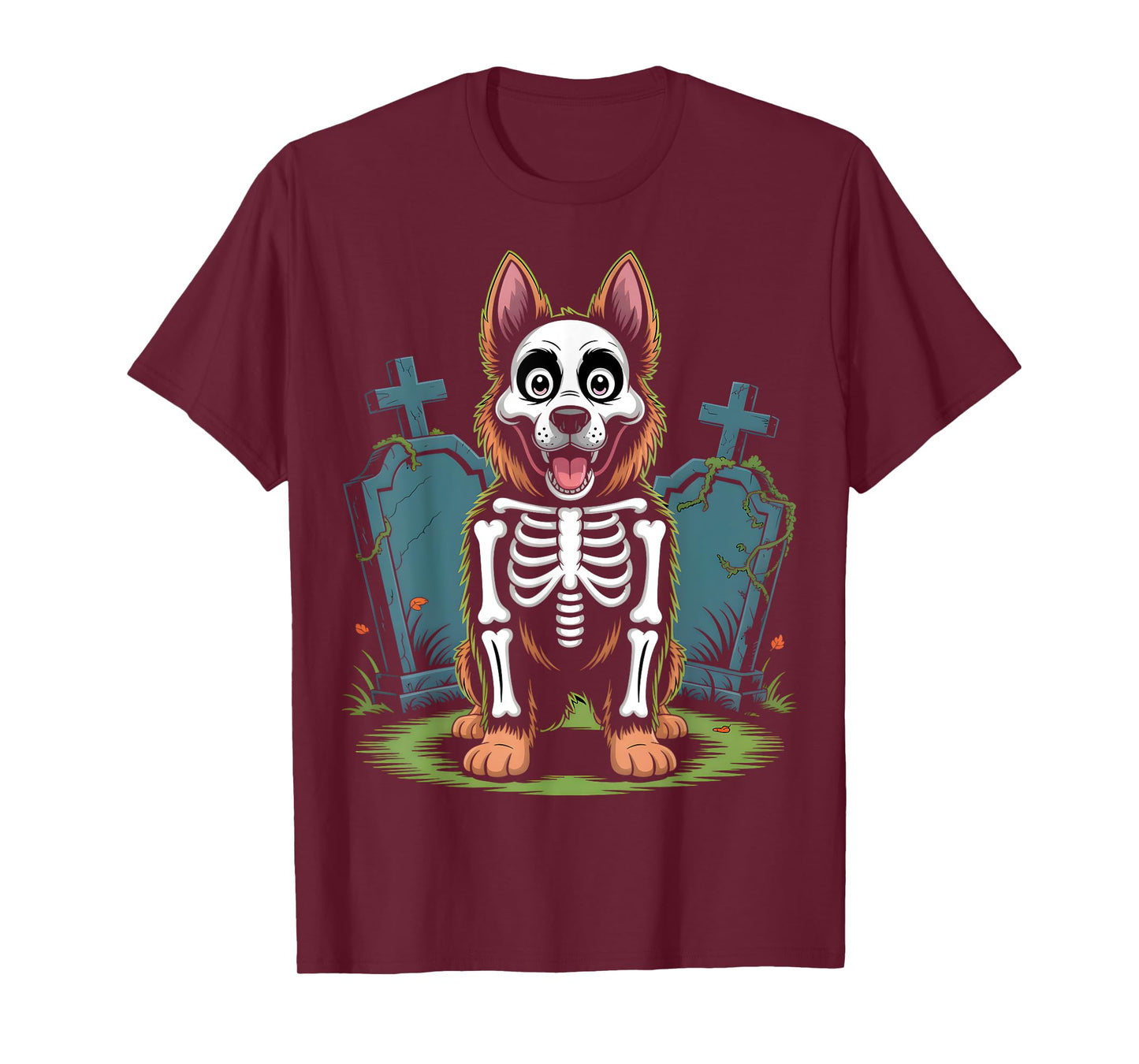 German Shepherd Skeleton Costume T-Shirt