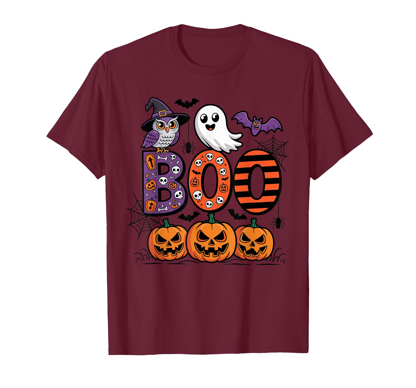 Funny Ghost and Pumpkin Halloween Costume Party Toddler Kids T-Shirt