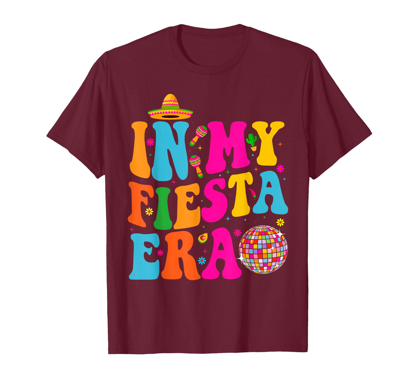 In My Fiesta Era Retro Cinco De Mayo Shirts For Women T-Shirt