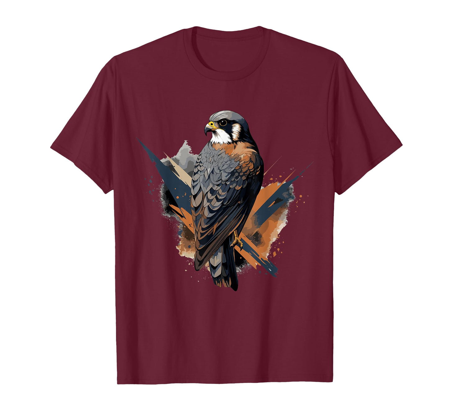 American Kestrel Bird Geometric Patten Art,Cute Kestrel Lov T-Shirt