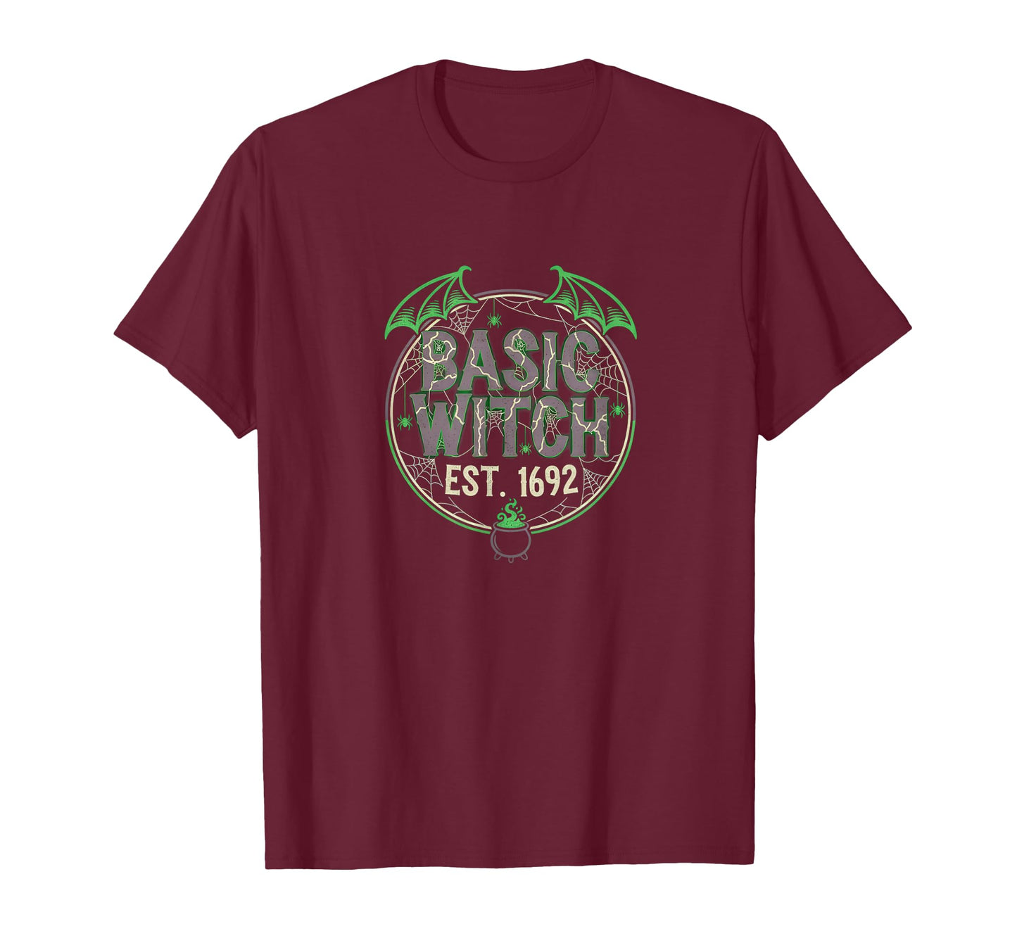 Basic Witch Est 1692 Funny Halloween Trick or Treat Graphic T-Shirt