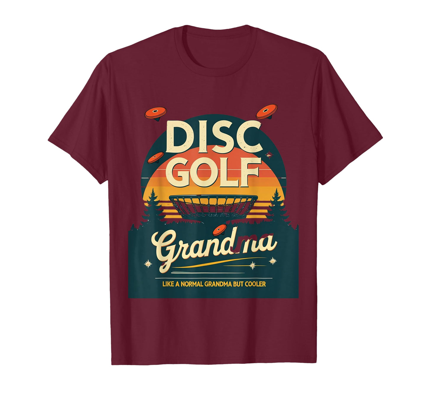 Disc Golf Grandma Midnight Drive T-Shirt