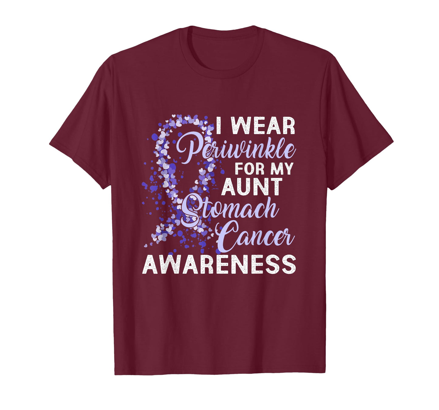 I Wear Periwinkle For My Aunt Stomach Cancer Awareness T-Shirt