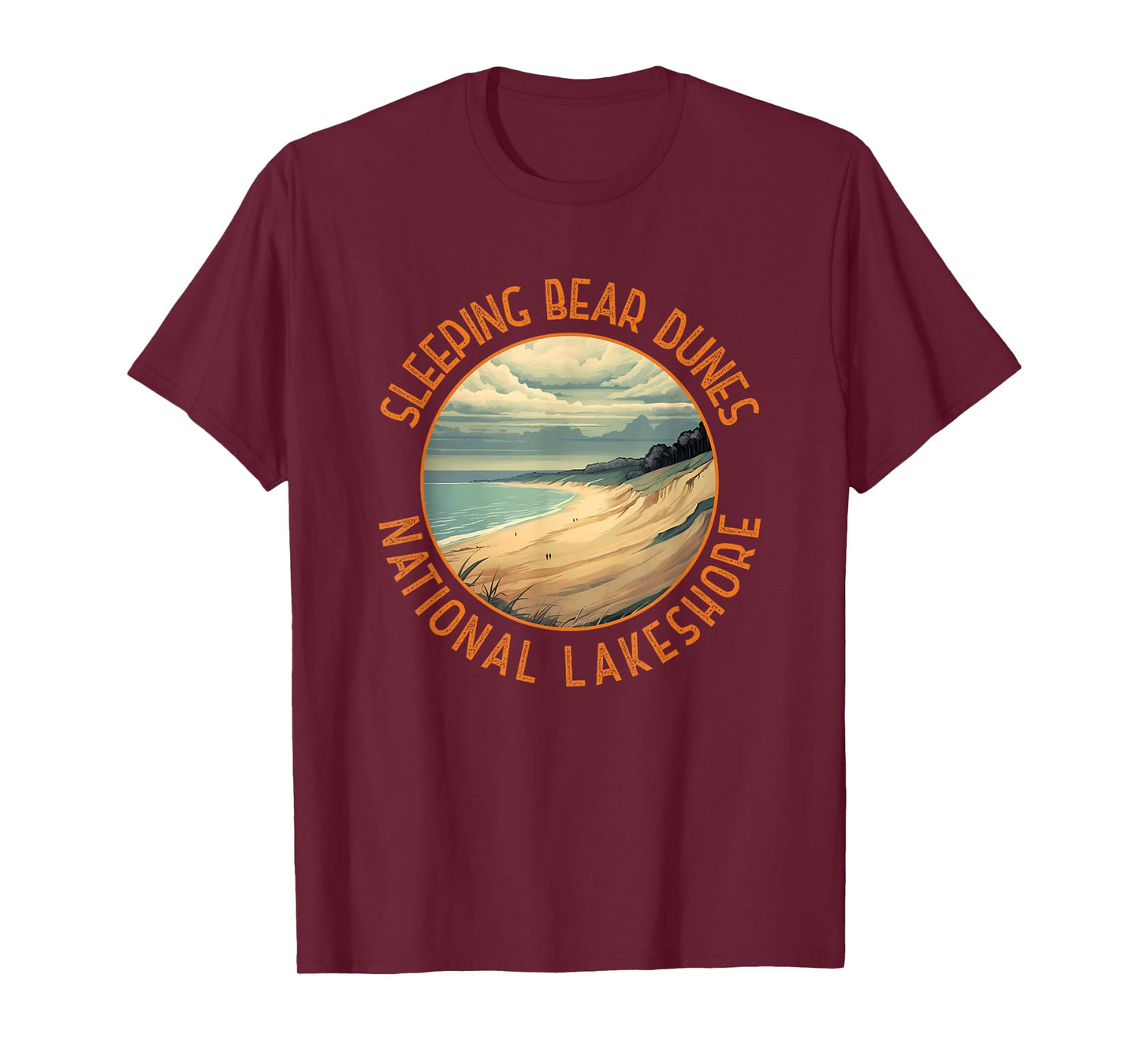 Sleeping Bear Dunes National Lakeshore Distressed Circle T-Shirt
