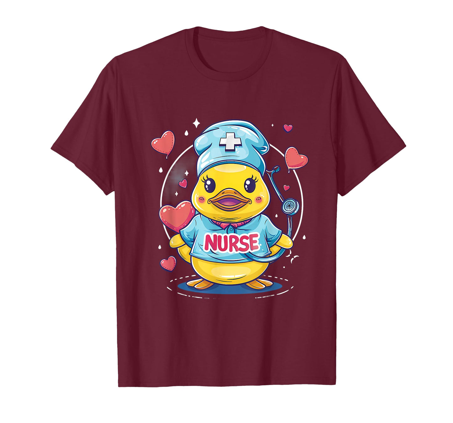 Nurse Rubber Duck Heart Rubber Duckie Nurse Appreciation T-Shirt