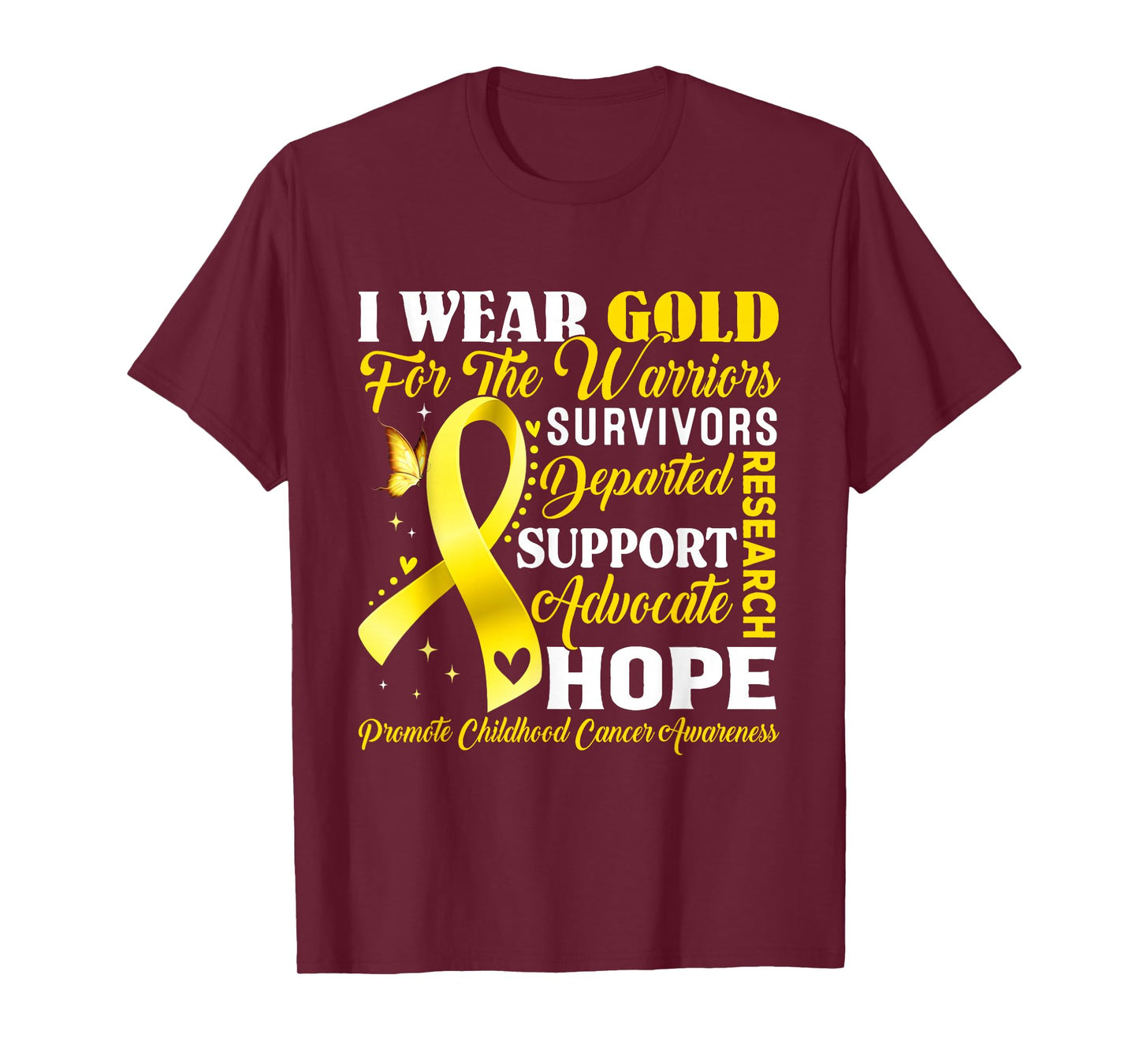 Childhood Cancer Awareness Shirt We Wear Gold for Children T-Shirt