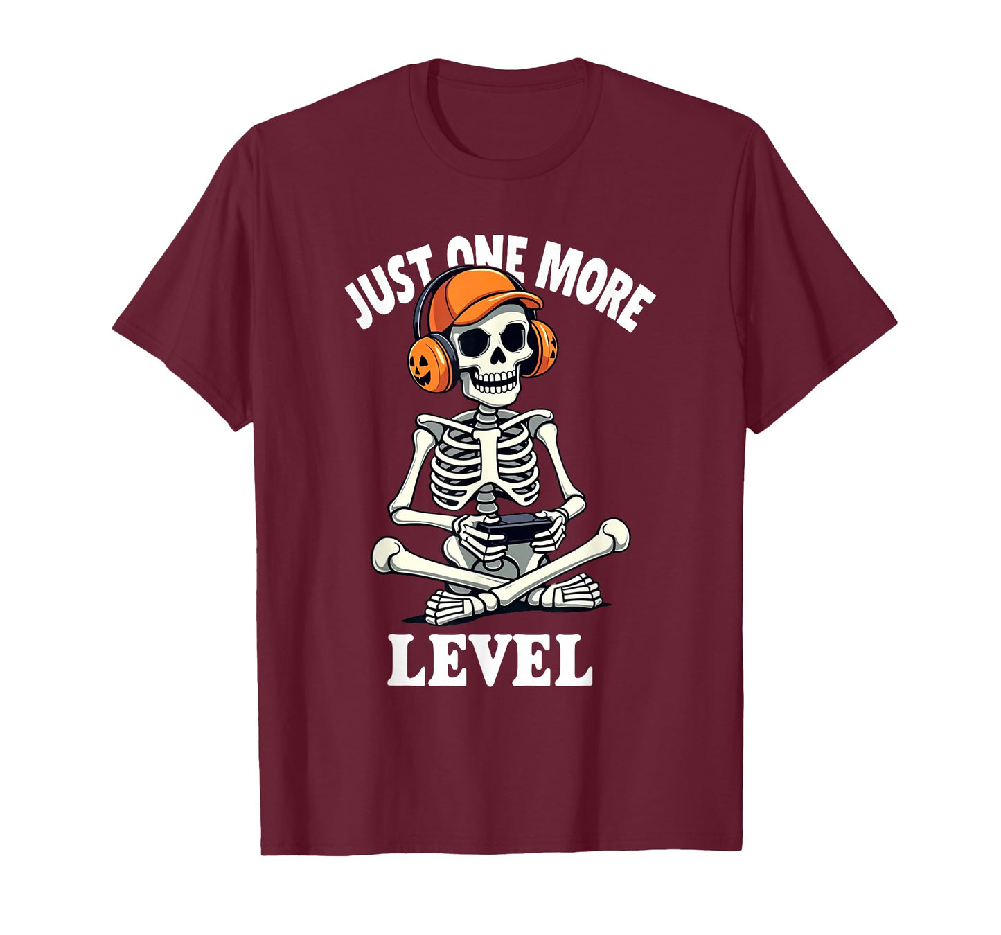 Funny Video Game Halloween Skeleton Gamer Costume Men Boys T-Shirt
