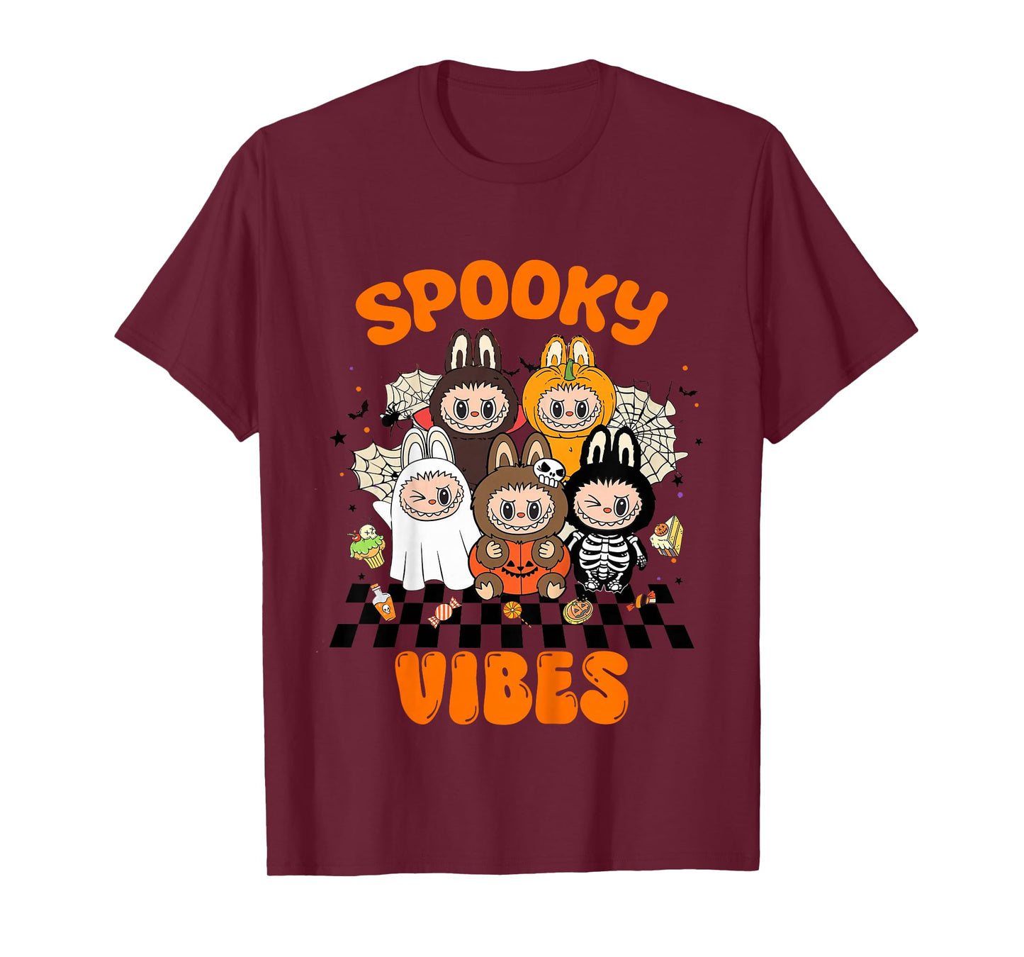 Kids Funny Halloween Pumpkin Ghost Skeleton Monster Tees Kids Boy T-Shirt