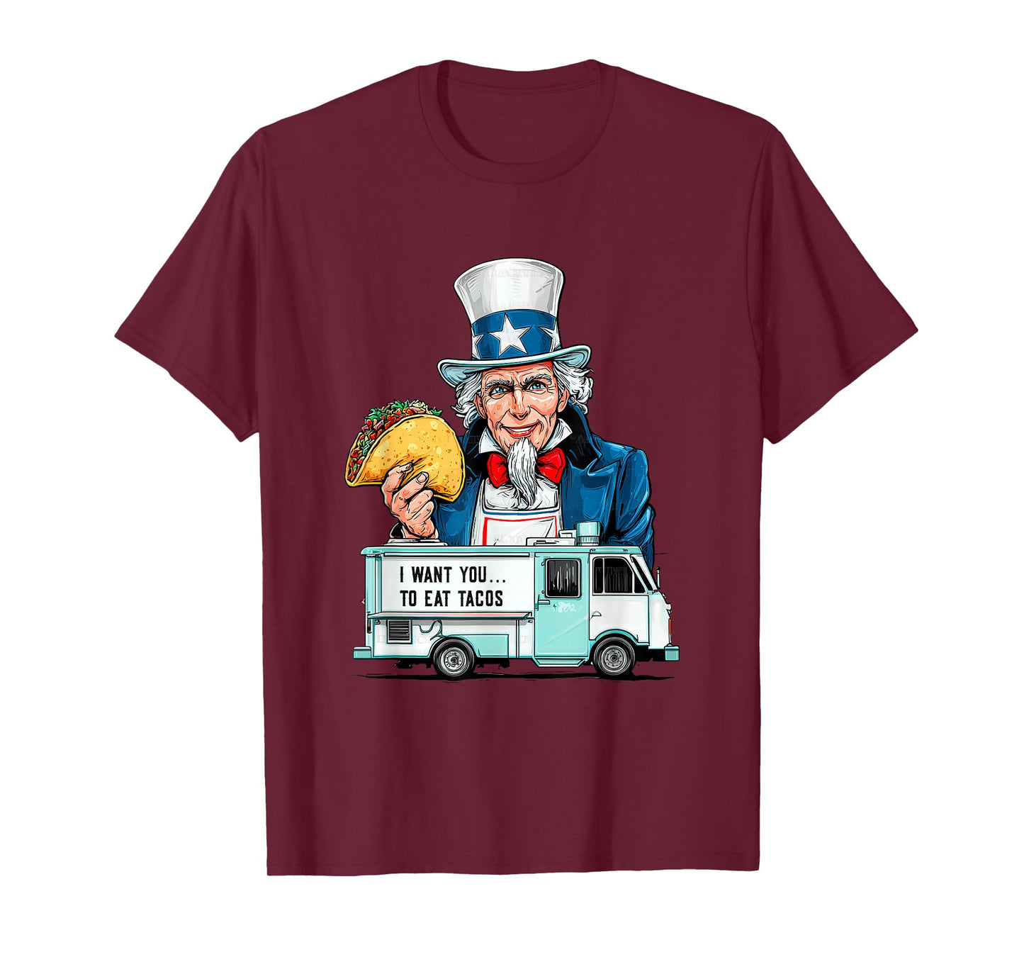 Pretty Taco Costume in Patriotic Look for Adults and Kids T-Shirt