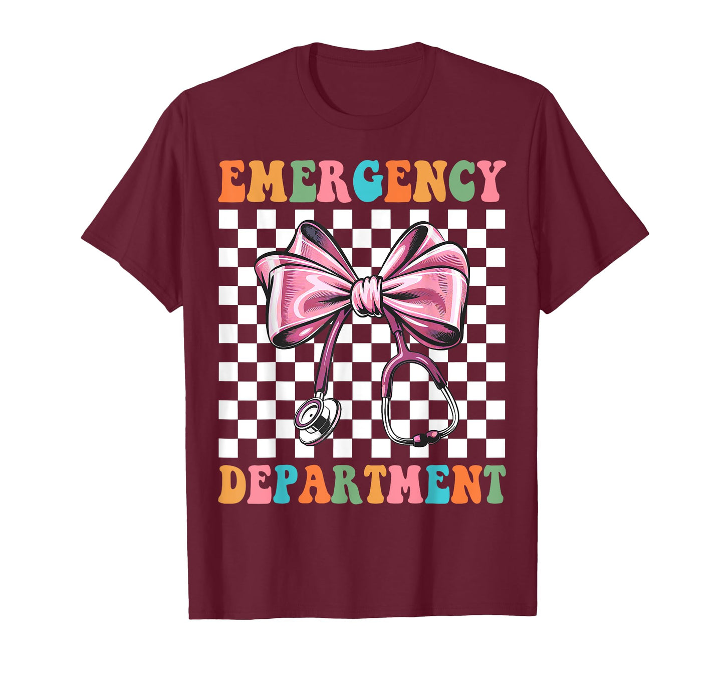 Emergency Department Coquette Bow Nurse Life Nurse Week T-Shirt