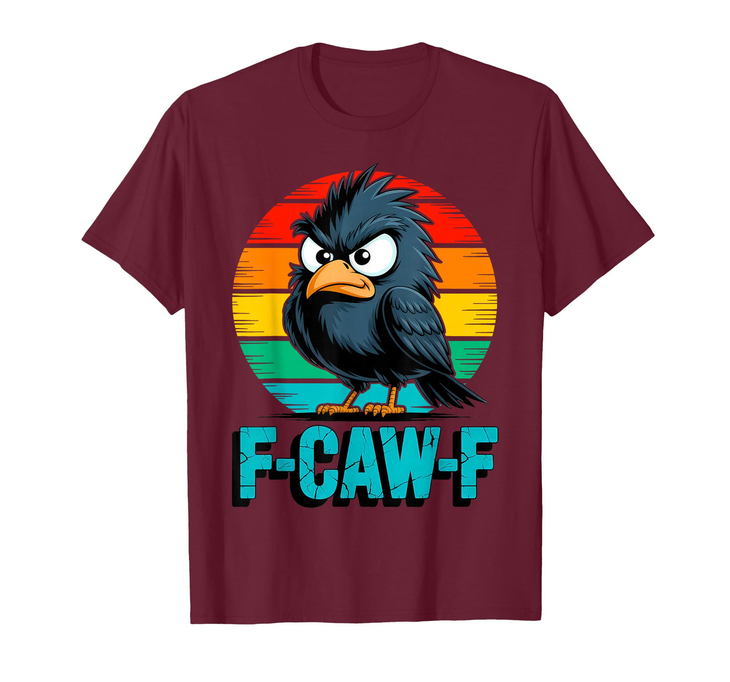 F-Caw-F Little Crow Gothic Raven Funny Halloween T-Shirt