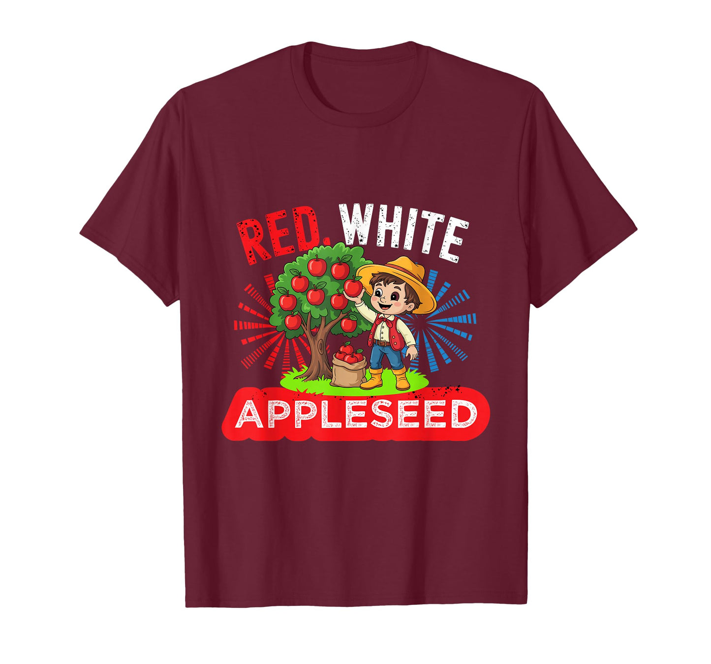 Johnny Appleseed Day Costume US September 26th Retro Tree T-Shirt