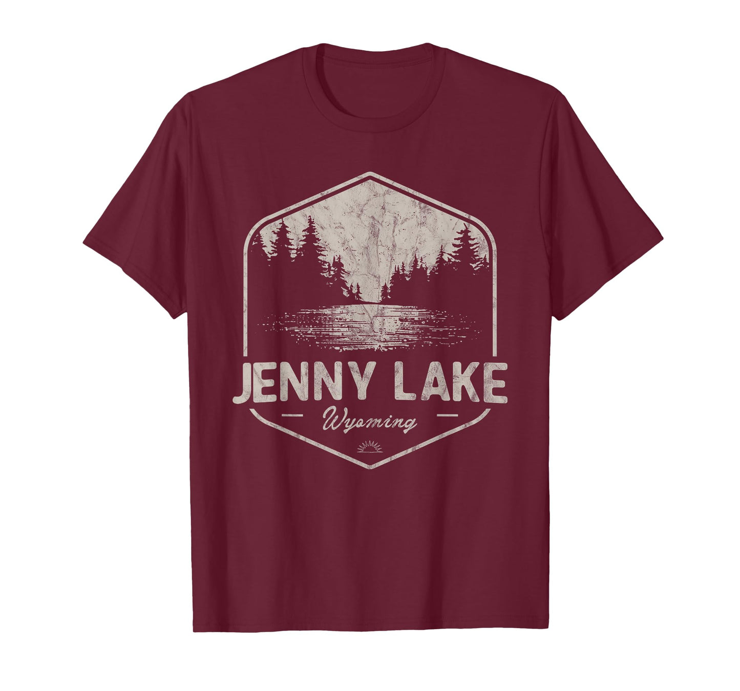 Jenny Lake Wyoming Outdoors Vintage T-Shirt