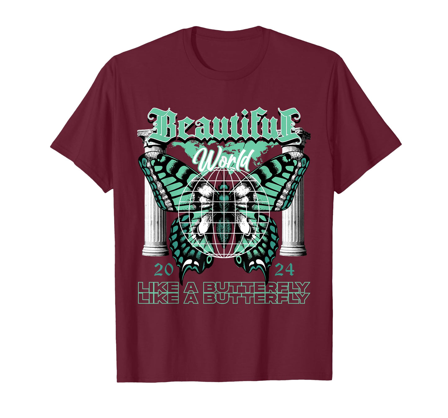 Beautiful World Retro Green Glow 1s Matching For Men Women T-Shirt
