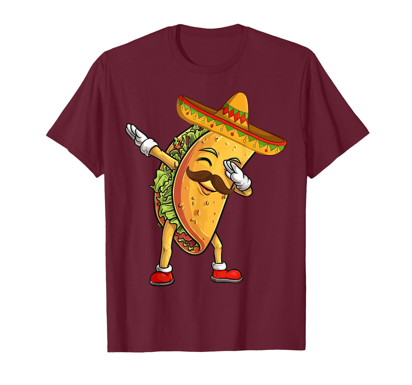Mexican Boy Dabbing Taco Poncho Cinco de Mayo Gifts T-Shirt